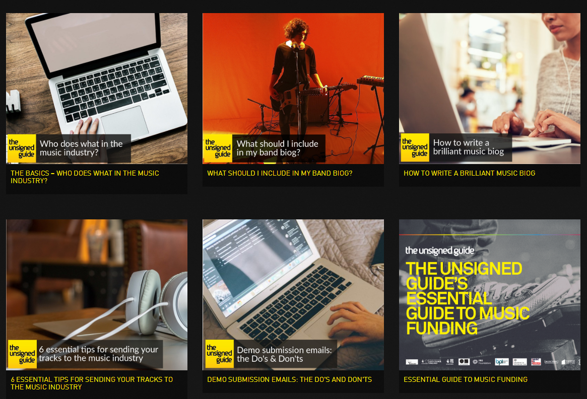 Essential advice for independent bands, artists and musicians, all in one place!